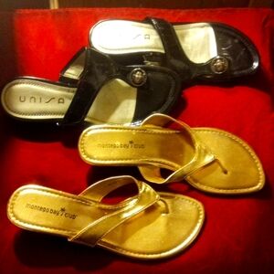 Two pairs of ladies size 10 sandals